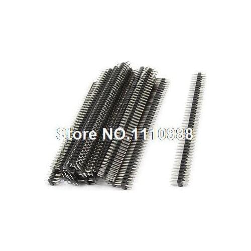2.54mm Pitch 2x40 Pin Straight PCB Socket Connector Pin Headers 20pcs