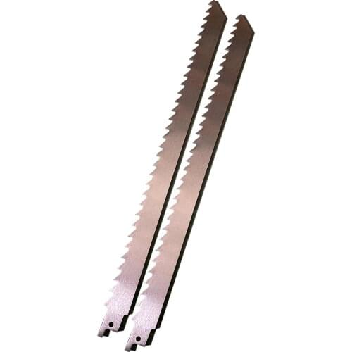 2PC Stainless Steel 300mm Reciprocating Power Saw Blade With Fine Tooth Effective For Cutting Wood Frozen Meat Woodworking Tool