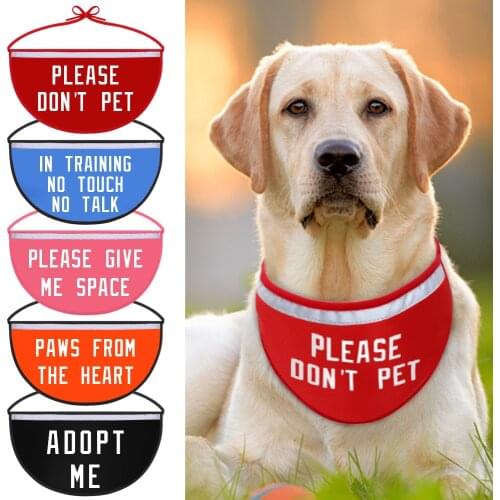 Dog Accessories Pet Bandana Collar Personalized Adjustable Bandanas Bib Scarf Dog Neckerchief Tie For Medium Large Dogs