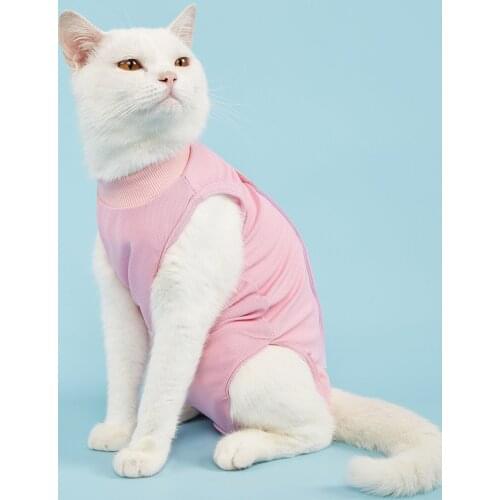 Cat Recovery Suit, Breathable E-Collar Alternative for Cats After Surgery Abdominal Wounds or Skin Diseasesama Suit