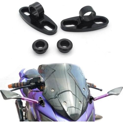 CNC Rearview Mirror Holder Adapter Mount Assembly Ware Mirrors Adaptor For Honda CBR250 CBR300 CBR500 CB650 CB650F CB500F CB500X