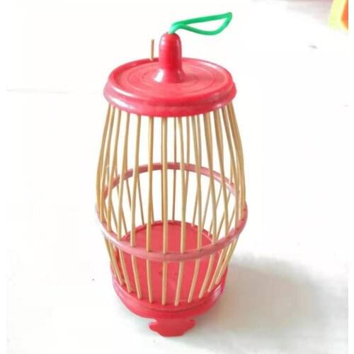 Steady Wooden Cricket Insect Grasshopper House Colorful Cage Kids Outdoor Toy Keeping Feeding Children Gift Unisex Animal 2021
