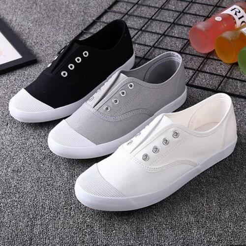 Men flats canvas shoes slip on comfortable flat shoes men loafers light weight shoes H528