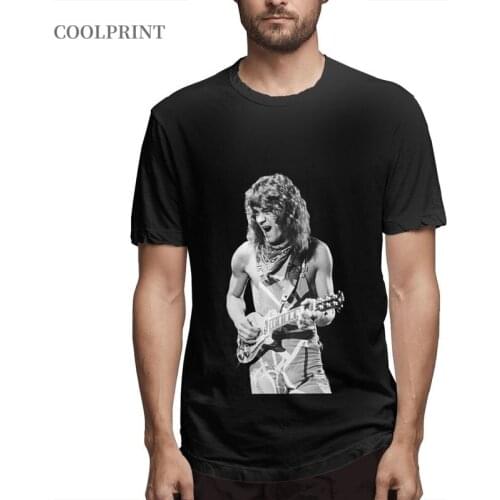 EVH Eddie Van Halen Guitar Beat It EVH t shirt Casual Guitar shirt Digital Printing Eddie Van Halen tshirt Mens Short Sleeve