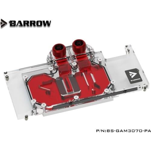 Barrow GPU Water Block for Galaxy / Giant RTX 3070 OC 8G, 5V 3pin, Motherboard Control Support, BS-GAM3070-PA