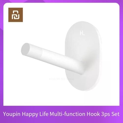 Youpin Happy Life Multi-function Hook Kitchen Bedroom Bathroom Closet Strong Sticky Can Withstand 3kg Weight