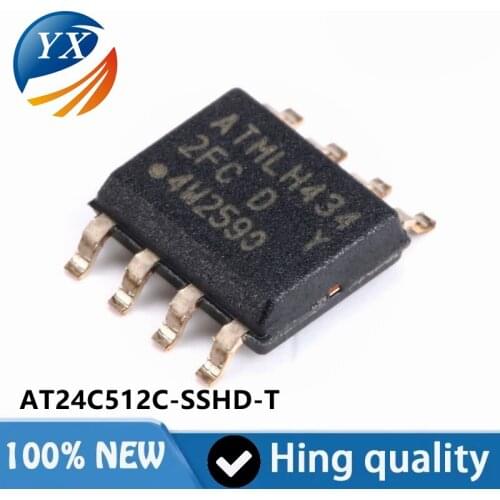 Original genuine patch AT24C512C-SSHD-T SOP-8 512KB I2C EEPROM storage