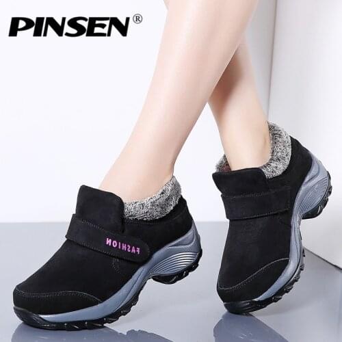 Pinsen Women's Wedge Ankle Boots