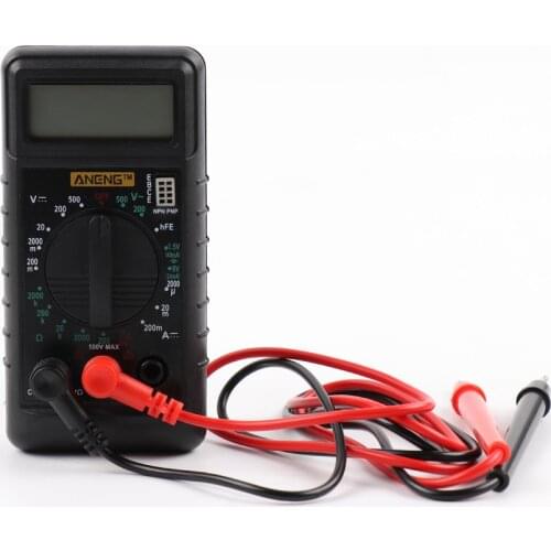 Portable Tool Mini Digital Multimeter DT182 With Buzzer Overload Protection Pocket Voltage Ampere Ohm Meter DC AC LCD
