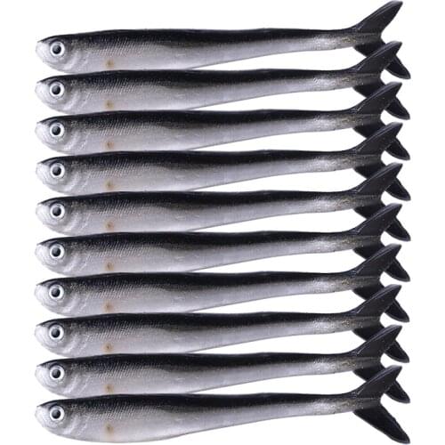 100pc 8cm/2g Soft Rubber Drop Shot Carp Fishing Baits Worms Fish Lure Jig Head Artificial Bait Tail Lure Wobblers Fishing Tackle