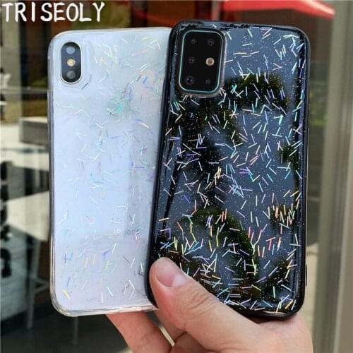 For Samsung Galaxy A51 A71 A81 A50 A70 A20 A60 A10S A30S A80 A40S A70S A10E A20E M10 M20 M30 M40 Transparent Colorful Laser Case