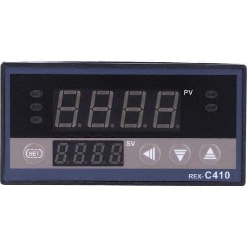 AC220V Temperature Controller Adjustable SSR/Relay Control Output Digital Temperature Controller Thermostat REX-C410