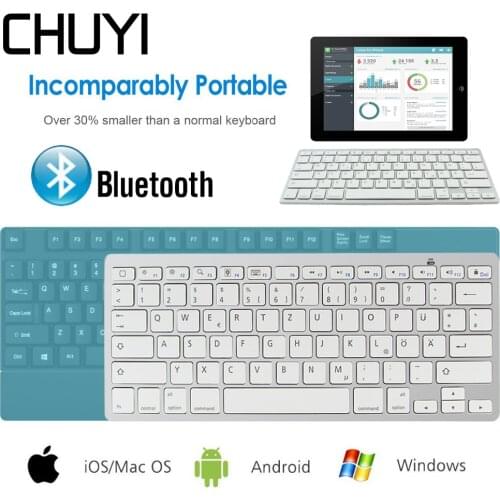 Russian Wireless Bluetooth 3.0 Keyboard For IPADTablet Laptop Smartphone Support IOS Windows Android System Spanish French