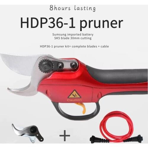 Orchard electric pruning shear HDP36-1 with one complete pair of blades and one spare cable