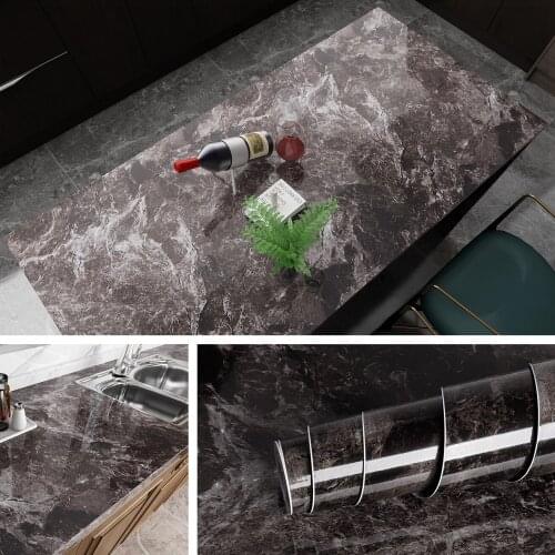 Colorfuls Self Adhesive Marble Wallpaper Peel And Stick Waterproof Bathroom Kitchen Cabinets Desktop Stickers Home Decor Film