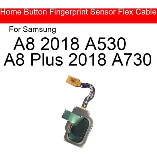 Home Button Sensor Flex Cable For Samsung Galaxy A8 Plus 2018 A530 A730 Black Menu Retrun Keypad Sensor Flex Ribbon Repair Parts