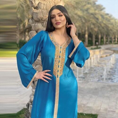 Turkey Islam Muslim Dress Abayas Dresses Eid Mubarak Kaftan Abaya Dubai For Women Caftan Marocain Robe Longue Femme Musulmane