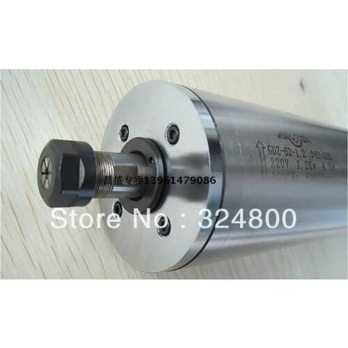 Water-cooling 62mm diameter 60000rpm 1.2kw spindle motor for CNC machine/ four-bearing/ precision carved machine dedicated