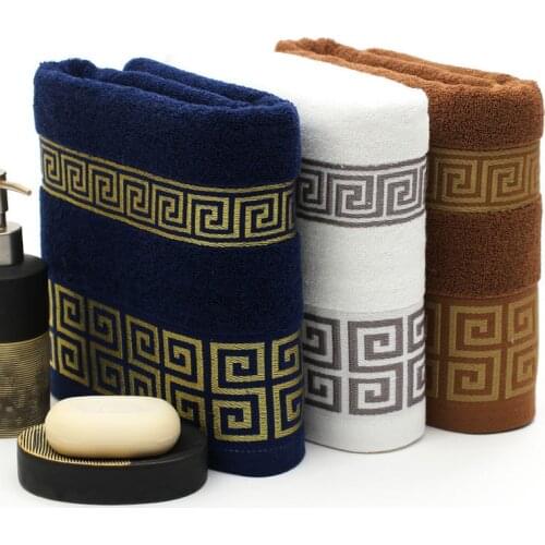 Towels Bathroom High Quality Super Absorbent Luxury Soft Cotton Bathroom Towel Hand Towel Toalla Playa 70*140cm 100% Cotton