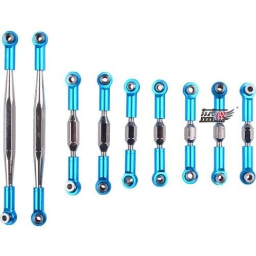 Wltoys 12428 12428-A 12428-B 12428-C 12423 FY-03 RC Car Spare parts 12428-0018/19/20/21/22 Upgrade metal adjustable rod 9pcs