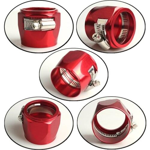 1PC AN4/AN6/AN8/AN10/AN12 Oil Fuel Hose Clamp Line Finisher Aluminum Car Accessories