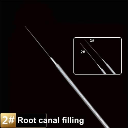 1pc Dental Root Canal Filling Tool High quality Stainless steel Double Ended Filler Filling Instrument 1# 2