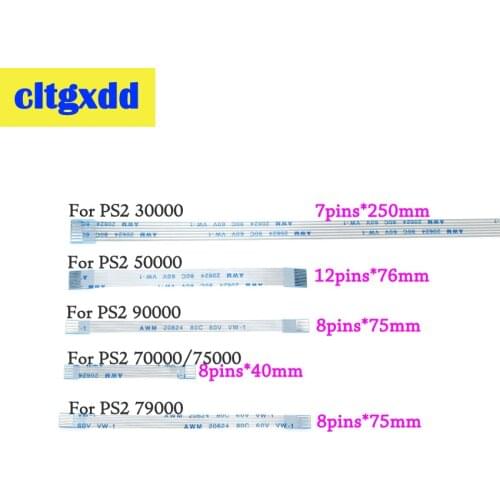 Cltgxdd 2pcs Power Reset Switch Ribbon flex Cable for PS2 30000 3W 50000 5W 70000 7W 75000 90000 9W Controller Repair Part