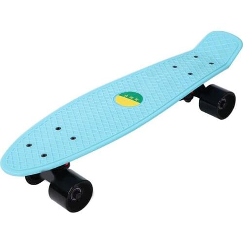 Outdoor Sports Aluminum Alloy 22Inch 4-Wheel Mini Cruiser Skateboard Long Board for Children Adult