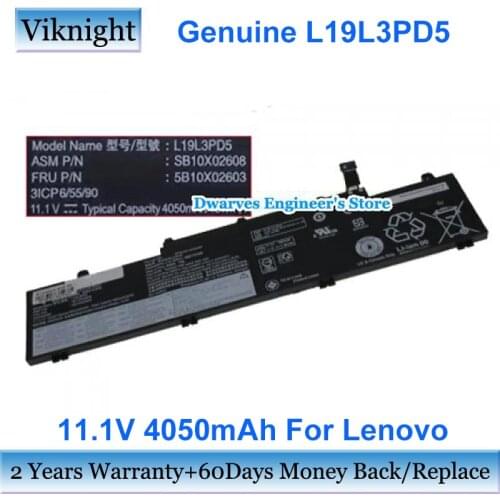 11.1V L19L3PD5 Battery For Lenovo Thinkpad E15 E14 Gen 2 Laptop Battery L19C3PD5 L19M3PD5 SB10X02597 SB10X02591 4050mAh 45Wh
