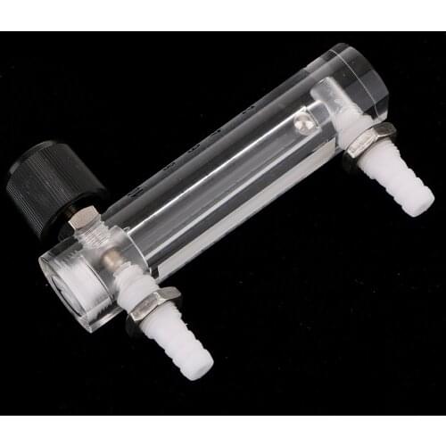 1-10L/min Oxygen Acrylic Flow Meter Flowmeter With Valve For Air, To Measure Gas Single-Phase Non-Pulsating Flowing
