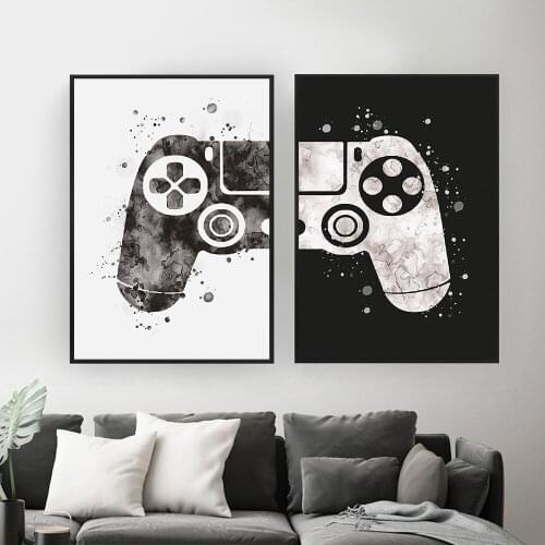 Watercolor Boy Game Rod Decorative Canvas Poster Wall Painting For Teen Decoration Boy Room Decor