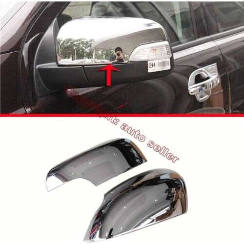 ABS Chrome Car Accessories Side Mirror Cover Trim Rear View Cap Overlay Molding Garnish For Ford Ranger 2016 2017