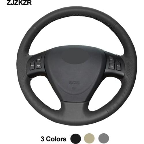 Auto Car Steering-Wheel Cover Wrap Black Beige Gray Hand Sewing For Chery Fulwin 2 2013-2016 A3 2010-2012 Fengyun 2 Braid Volant