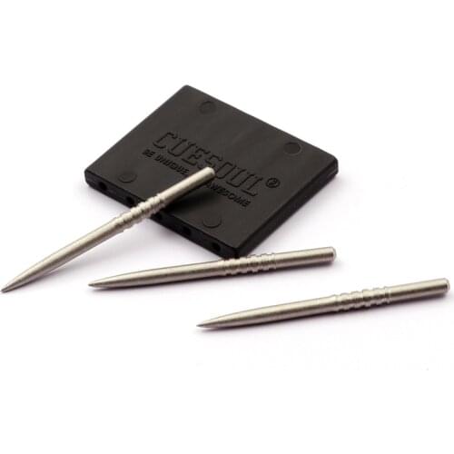 CUESOUL TOUCH POINT II Replacement Dart Steel Grooved Points,Steel Tips