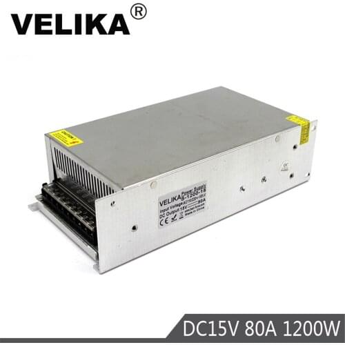 DC 15V 80A 1200W Switching Power Supply Driver transformer 220V 110V AC for strip Light Lamp 3D Printer CNC CCTV Stepper Motors