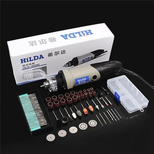 JD3321C 220V 400W Variable Speed Electric Drill with 76Pcs Accessories Electric Grinder Rotary Tools