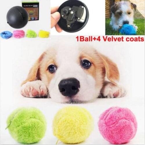 Pet Electric Toy Ball Magic Roller Ball Toy Automatic Roller Ball magic ball Dog Cat Pet Toy Need To Use Battery 5pcs/Set