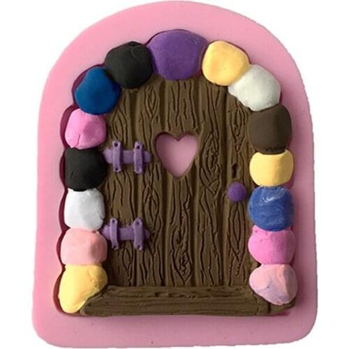 Facemile 1pc cooking tools stone door liquid Silicone Mold DIY Gift Decorating Polymer Clay Resin Candy 50-343