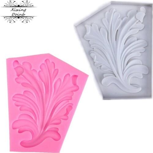 Leaf shape cake mold Kitchen Baking Chocolate Cake confectionery mold oven soft candy decoration tool silicone mold