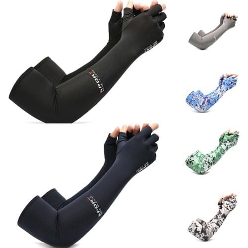 Cool Men Women Arm Sleeve Gloves Running Cycling Sleeves Fishing Bike Sport Protective Arm Warmers UV Protection Cover