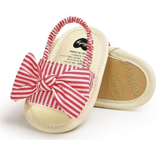 Summer Baby Girls Toddler Soft Soled Bow Breathable Anti-Slip Sandals