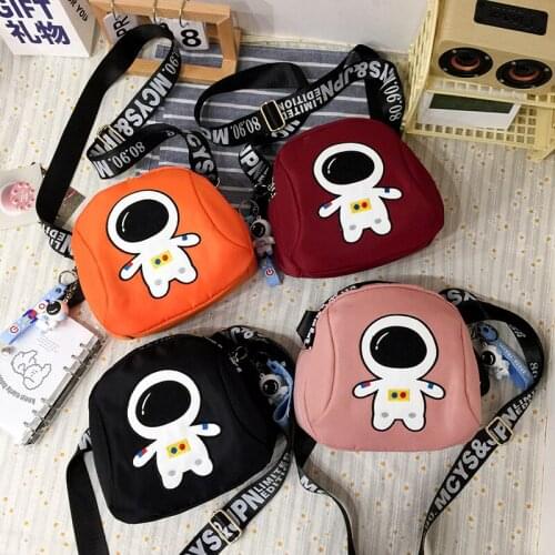 Fashion astronaut shoulder bag personality girl nylon messenger bag casual small bag