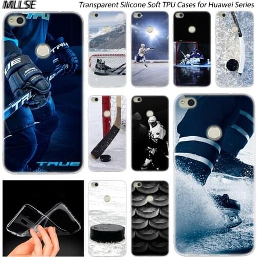 I Love ICE Hockey Soft Silicone Case for Huawei NOVA 3 3i 4 Honor 7A Pro 7S 6X 7X 8X 8 9 10 Lite Play View 20 Fashion Cover