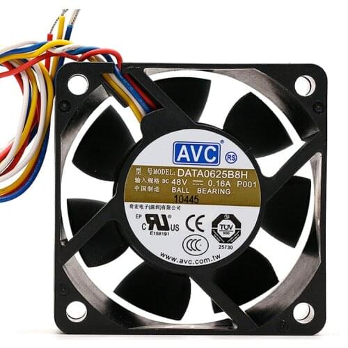 New Original For AVC DATA0625B8H DC48V 0.16A 60*60*25MM 6CM cooling fan