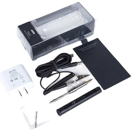 Adjustable Temperature OLED Display Digital USB Type C Power Jack More Version Mini TS80 Soldering Iron