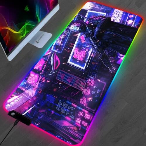RGB Mouse Pad ASUS ROG Gaming Accessories Computer Large 900x400 Mousepad PC Gamer Completo Carpet Laptop Desk Mat LED Mausepad