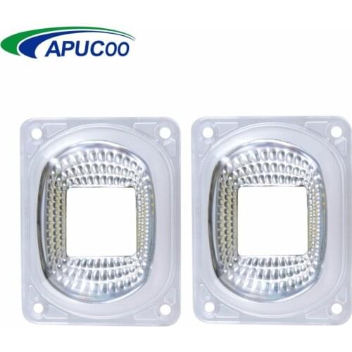 LED Lens Reflector For LED COB Chip Lamps Lampshade Kit PC Lens+Reflector+Silicone Ring Lamp Cover Shades For DIY LED FloodLight