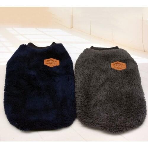 Warm Pet Dog Clothes Cute Puppy Sweater Coat Dog Double Ply Fashion Autumn Winter Jacket French Bulldog Pullover Clothing