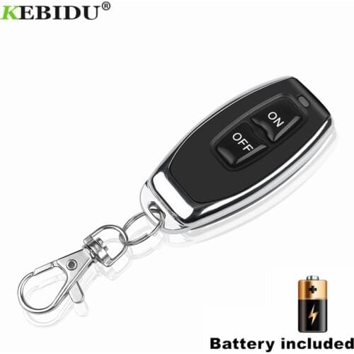 KEBIDU 433Mhz Universal Wireless Remote Control Switch For AC 85V 110V 220V 1CH Relay Receiver Module RF Remote Controls