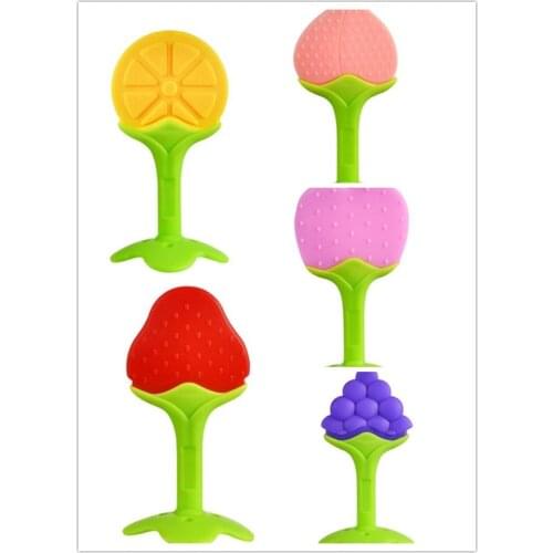 Molars Baby Teether Safe Toys Toddle Banana Teething Ring Silicone Chew Dental Care Toothbrush Nursing Beads Gift Infant